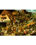 Puzzle D-Toys de 1000 piese – Proverbe olandeze, Pieter Bruegel  - 2t