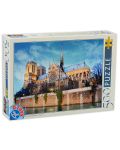 Puzzle D-Toys de 500 piese - Notre Dame, Paris, France - 1t