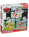 Puzzle Trefl 3 in 1 - Mickey Mouse si prietenii - 1t