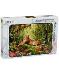 Puzzle Step Puzzle de 1000 piese - Tigru in jungla, Adrian Chesterman - 1t