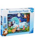 Puzzle Ravensburger de 100 XXL piese - Padurea fermecata - 1t