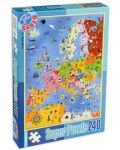 Puzzle D-Toys de 240 piese - Harta - 1t