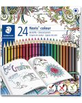 Creioane colorate Staedtler Noris Colour 185 - Johanna Basford, 24 de culori - 1t