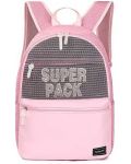 Rucsac pentru școală S. Cool Super Pack - Roz, cu 1 compartiment - 1t