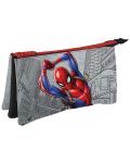 Penar școlar  Kstationery Spider-Man - Cu 3 compartimente și un fermoar - 1t