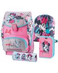 Set școlar Play Play Minnie Mouse - Ghiozdan, două penare și sac de sport - 1t