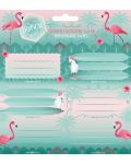 Etichete scolare  Ars Una Pink Flamingo - 18 bucati - 1t
