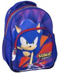 Rucsac școlar Cerda Sonic - Prime, albastru inchis - 1t