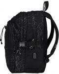 Ghiozdan școlar Mitama BDBF - Black Cracks, 32 l - 4t