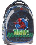 Rucsac școlar Play Spider-Man - Maxx Thwip, cu 3 compartimente - 1t