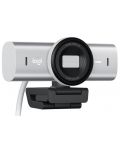 Cameră web Logitech - MX Brio, 4K Ultra HD, Pale Grey - 2t