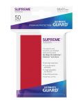 Protectie Ultimate Guard Supreme UX Sleeves - Standard Size -Rosii (50 buc.) - 3t
