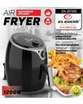 Aparat pentru gătit sănătos Elekom - 20126, Air Fryer, 1200 W, 2.6l, negru - 7t