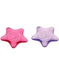 Jucării de dentiție liniștitoare cu efect de răcire Vital Baby - Stars, 2 bucăți, roz și mov - 1t