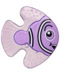 Mângâietoare liniștitoare cu efect răcoritor Vital Baby - Pește, 2 bucăți, mov și roz - 2t