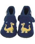Papuci de lână Sterntaler - Cu dinozaur, mărimea 21-22 - 1t