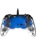 Controller Nacon pentru PS4 - Wired Illuminated Compact Controller, crystal blue - 2t