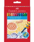 Creioane cu ceară Faber-Castell - Twist, 12 culori - 1t