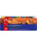 Creioane de ceară Caran d'Ache Neocolor I - 30 de culori, cutie metalică - 1t