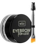 Wibo Pomadă impermeabilă pentru sprâncene, cu perie, Dark Brown, 3.5 g - 2t