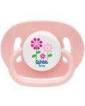 Suzetă Wee Baby Opaque Oval, 0-6 luni, roz - 1t
