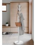 Cuier pentru haine Umbra - Flapper, 40 x 40 x 168 cm, alb - 8t