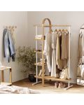Cuier pentru haine și accesorii Umbra - Bellwood, alb/natural - 5t