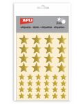 Set stickere APLI - Stele aurii, stralucitoare, 3 file - 1t