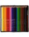 Creioane acuarele colorate triunghiulare Milan – 24 culori, cu pensula, varf Ø 2.9 mm - 2t