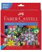 Set creioane colorate Faber-Castell - Castel, 60 bucati - 1t