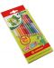 Set creioane colorate Jolly Crazy - Cu 2 parti, 12 x 2 culori - 1t