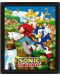Poster 3D cu ramă Pyramid Games: Sonic - Sonic (Catching Rings) - 1t