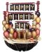 Felicitare 3D Santoro Pirouettes - Birthday Balloons - 1t