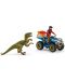 Set Schleich Dinosaurs - Fuga de un velosiraptor, cu un ATV - 2t