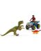 Set Schleich Dinosaurs - Fuga de un velosiraptor, cu un ATV - 1t