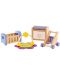Set mini mobilier din lemn Hape - Mobilier pentru camera bebelusului - 3t