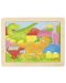 Puzzle din lemn Goki - 1000 culori, sortiment - 6t