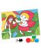 Puzzle de colorat Educa de 20 piese - Red Riding Hood - 2t