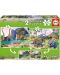 Puzzle Educa din 2 x 100 piese - Dino World - 1t