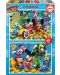 Puzzle Educa din 2 x 20 piese - Mickey and The Roadster Racers - 1t