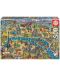 Puzzle Educa de 500 de piese - Harta orasului Paris - 1t