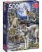 Puzzle Jumbo de 500 piese - Wolf Pack in Winter - 1t