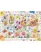 Puzzle Jumbo de 1000 piese - Marci postale cu flori de vara - 2t