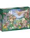 Puzzle Jumbo de 1000 piese - Bufnite in padure, Claire Comerford - 1t