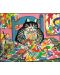 Puzzle Pomegranate de 100 piese - Pisica pictor, Bernard Kliban - 2t