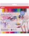 Creioane colroate aquarele Apli - 24 culori + pensula - 2t