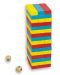 Andreu Toys Joc de echilibru din lemn - Turn colorat - 1t