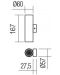 Smarter - Axis 01-2161, IP20, 240V, GU10, 2x35W, mat auriu - 2t