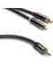 Cablu audio QED - Performance J2P, 2x RCA/3,5 mm M/M, 1,5 m, negru - 3t