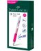 Roller automat Faber-Castell Fast Gel - Roz, 0.7 mm - 2t